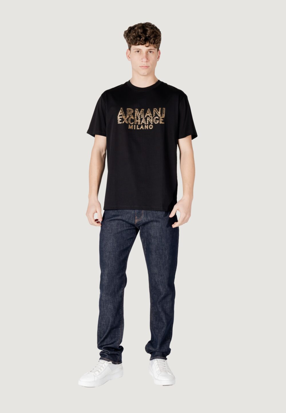 T-shirt Armani Exchange Nero - Foto 7