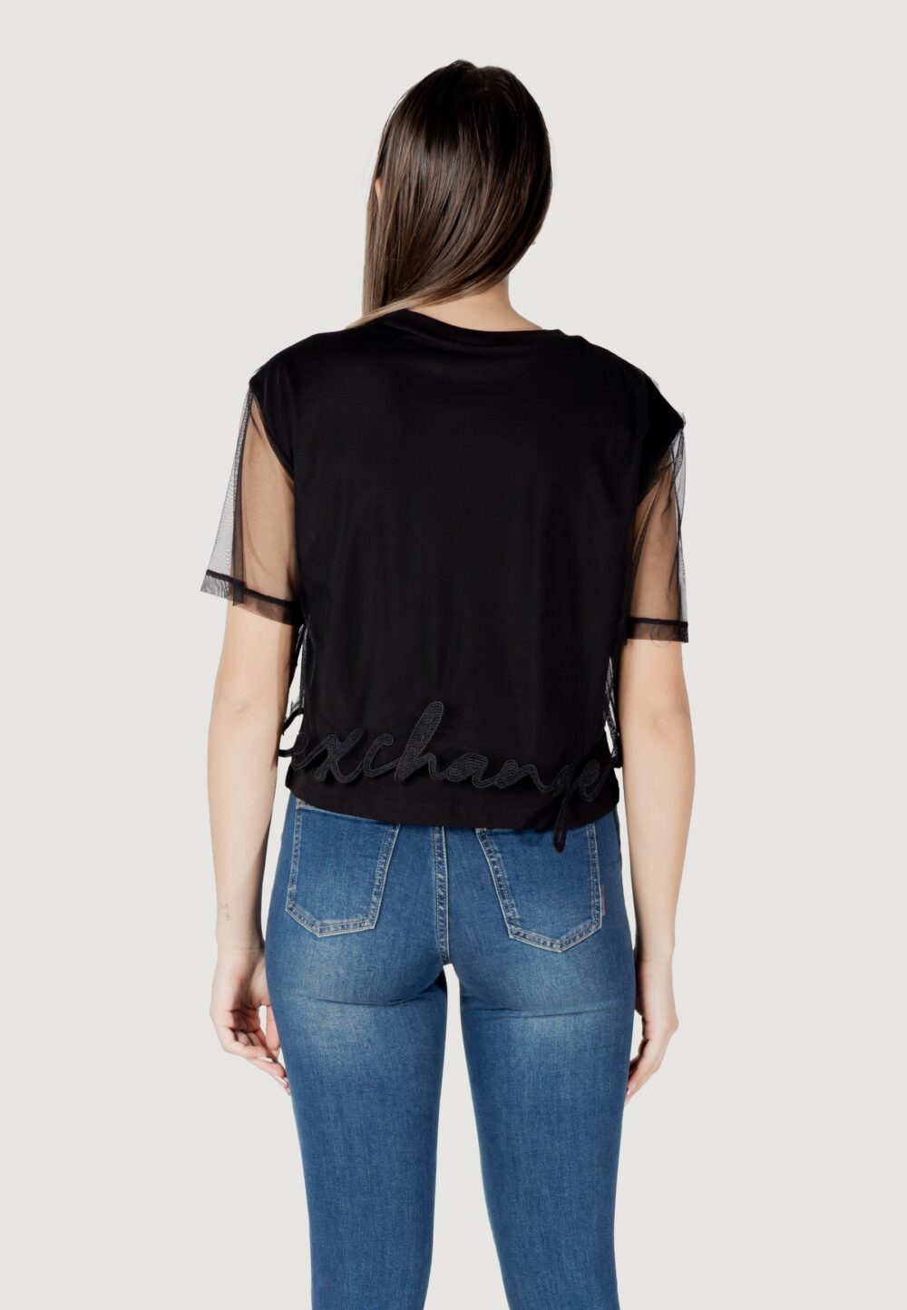 T-shirt Armani Exchange Nero - Foto 5
