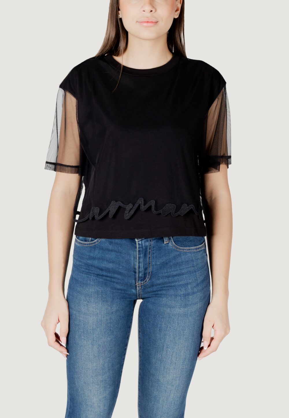 T-shirt Armani Exchange Nero - Foto 6