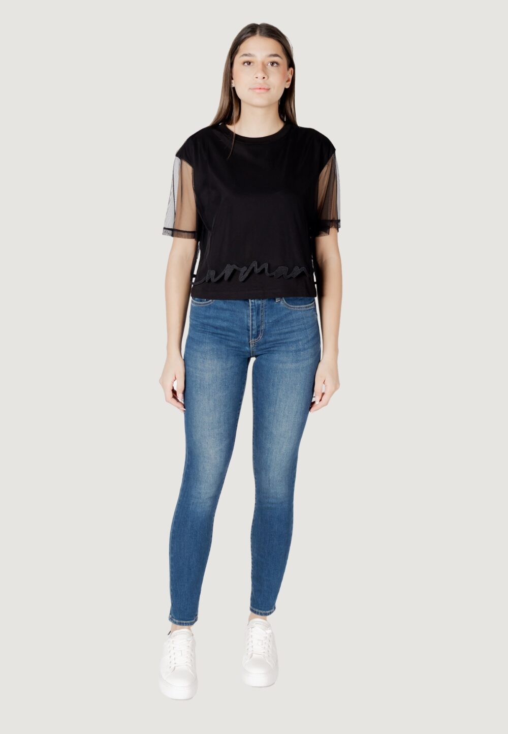 T-shirt Armani Exchange Nero - Foto 8