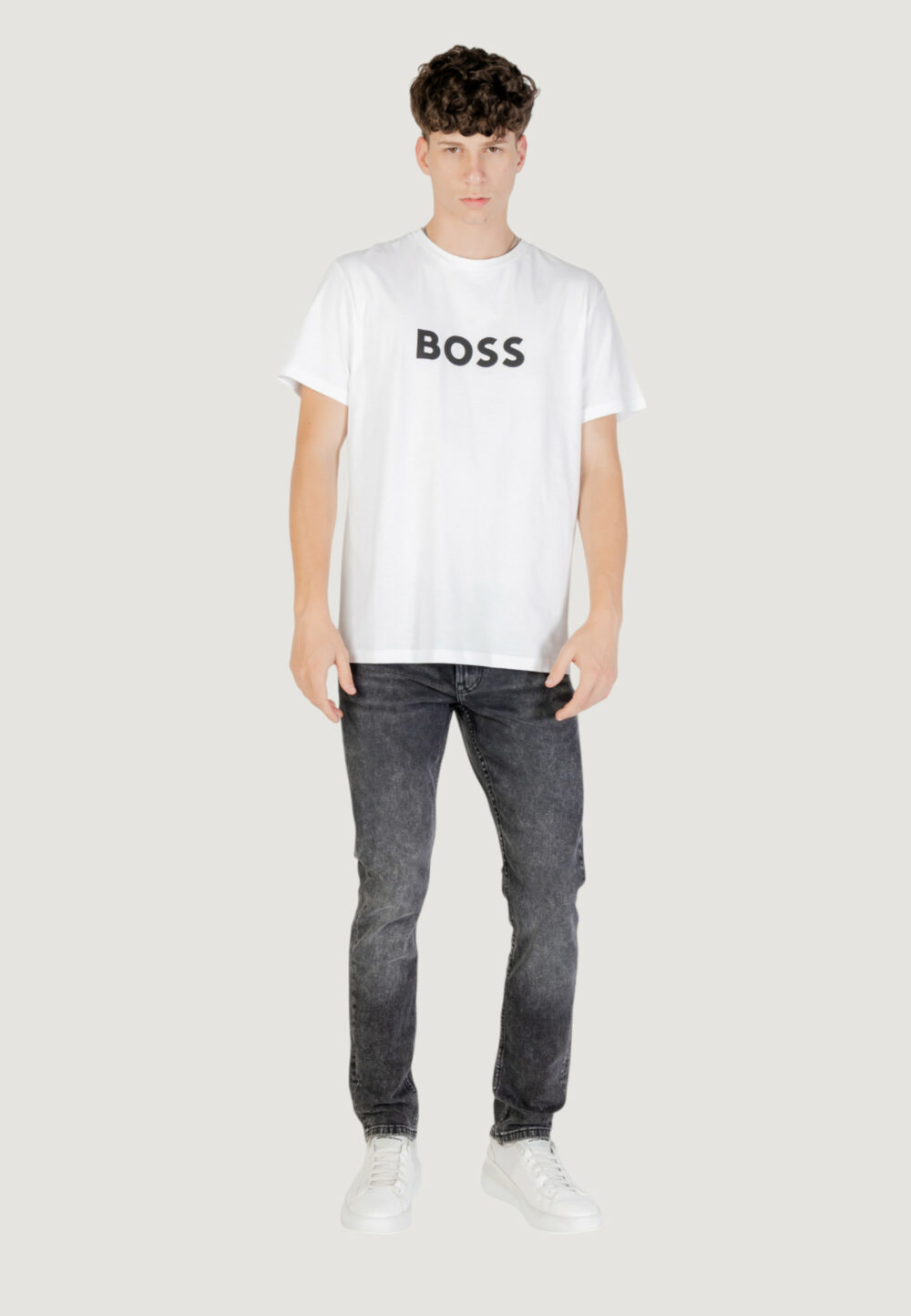 T-shirt Boss Bianco - Foto 7