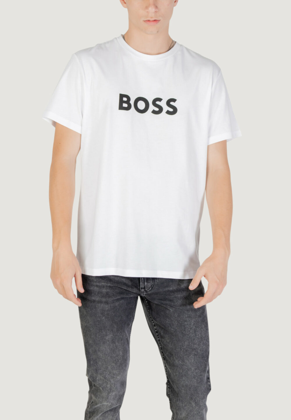 T-shirt Boss Bianco - Foto 1