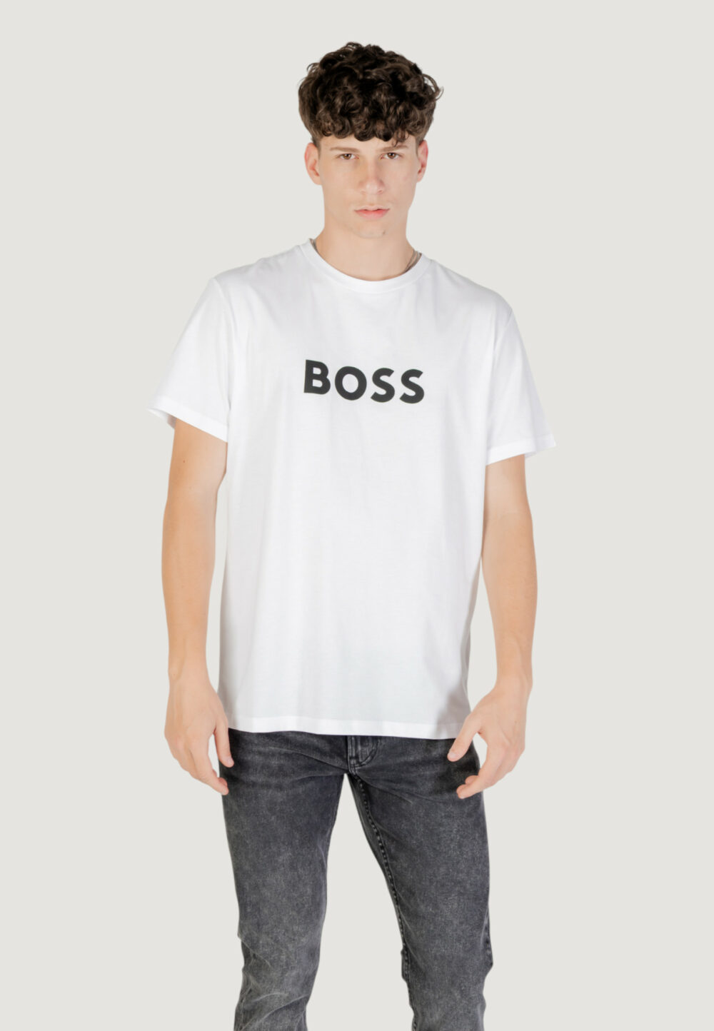 T-shirt Boss Bianco - Foto 6