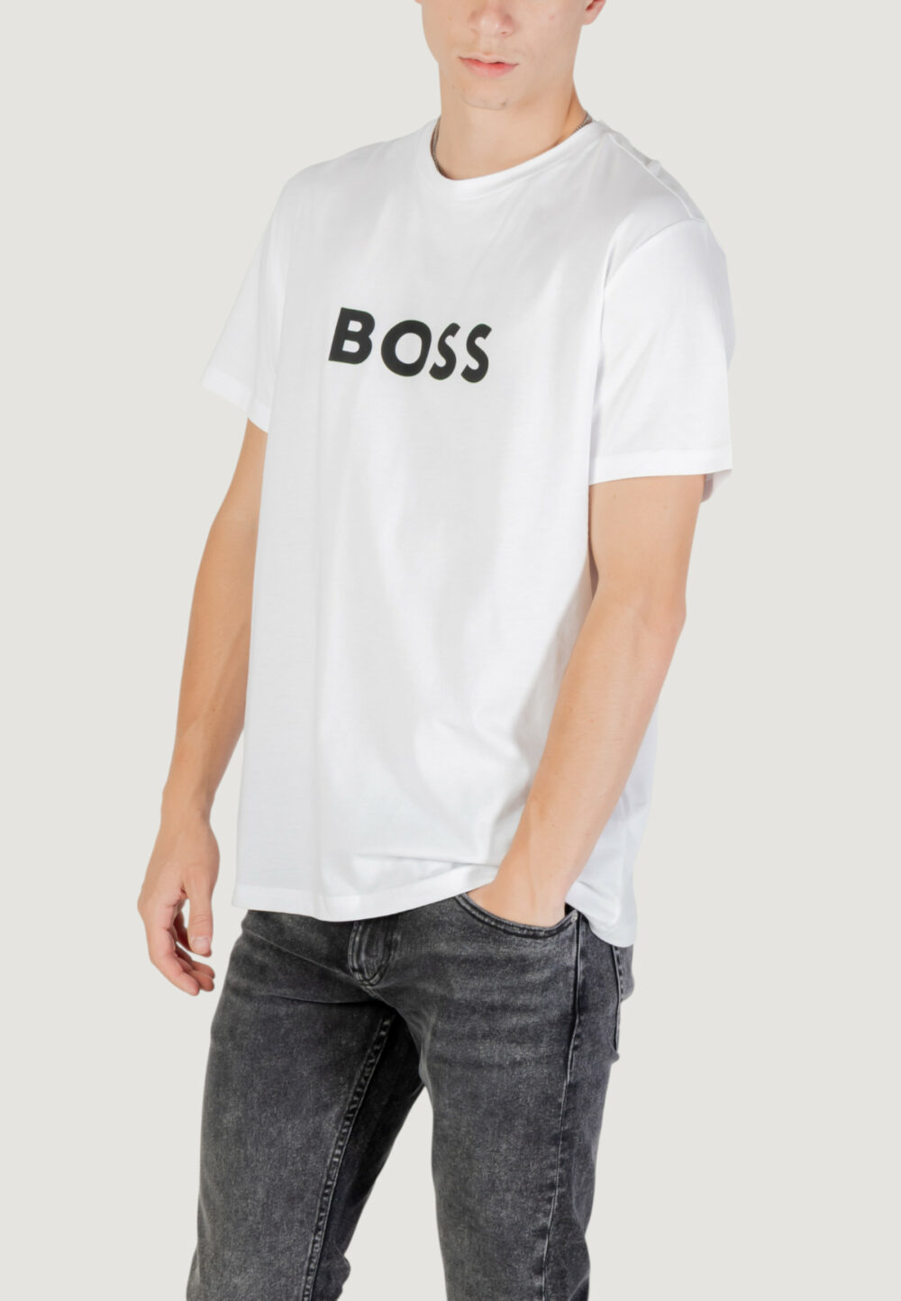 T-shirt Boss Bianco - Foto 3