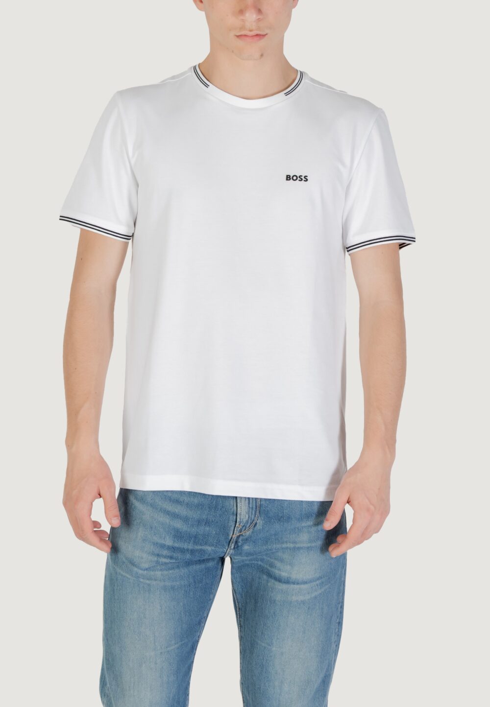 T-shirt Boss taul 10255848 01 Bianco - Foto 1