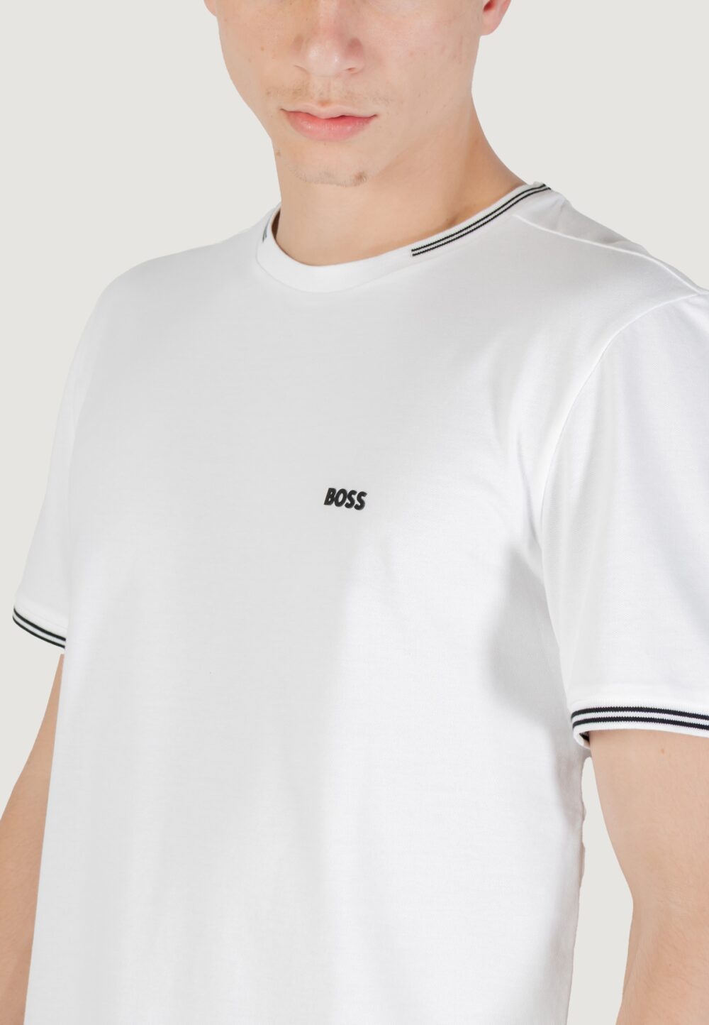 T-shirt Boss taul 10255848 01 Bianco - Foto 2