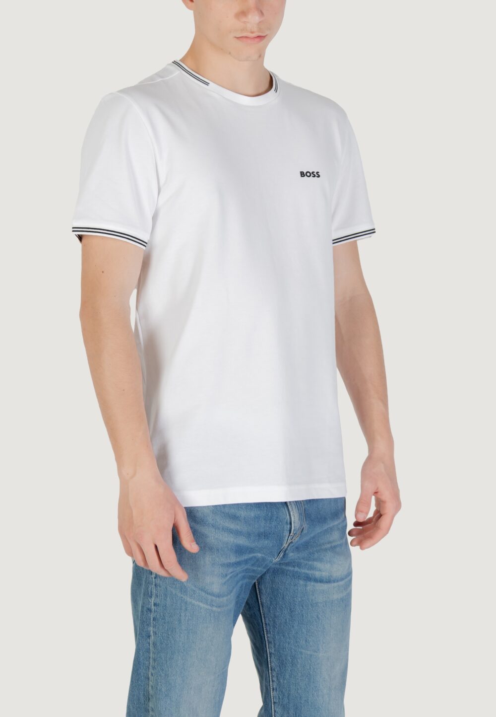 T-shirt Boss taul 10255848 01 Bianco - Foto 3