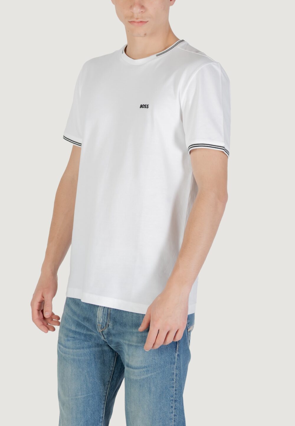 T-shirt Boss taul 10255848 01 Bianco - Foto 4