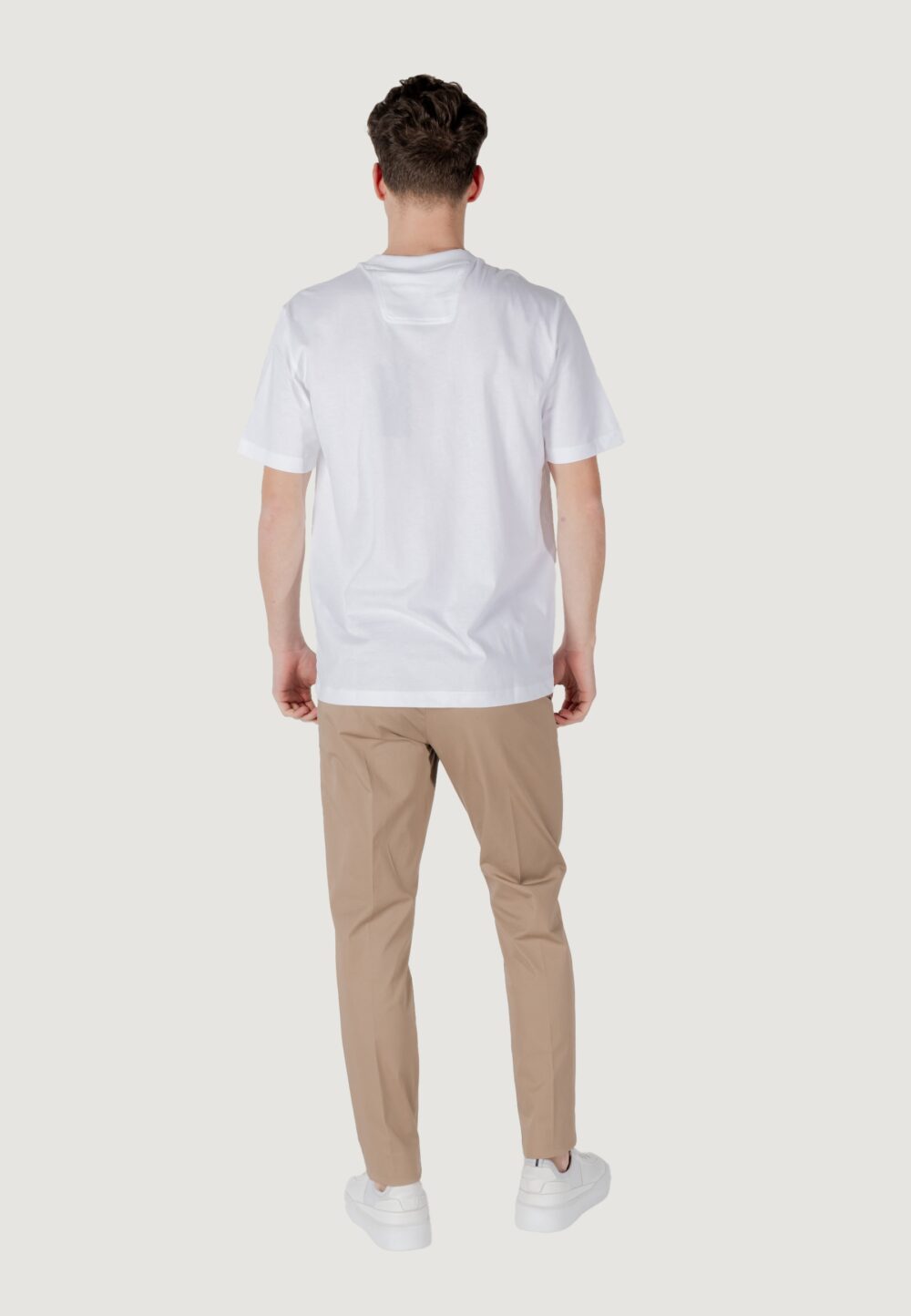 T-shirt Boss tee logo rib 10270342 01 Bianco - Foto 8