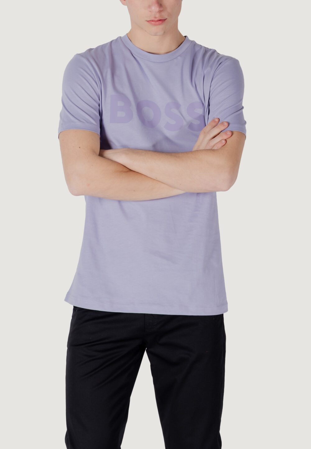 T-shirt Boss thinking 1 Lilla - Foto 1