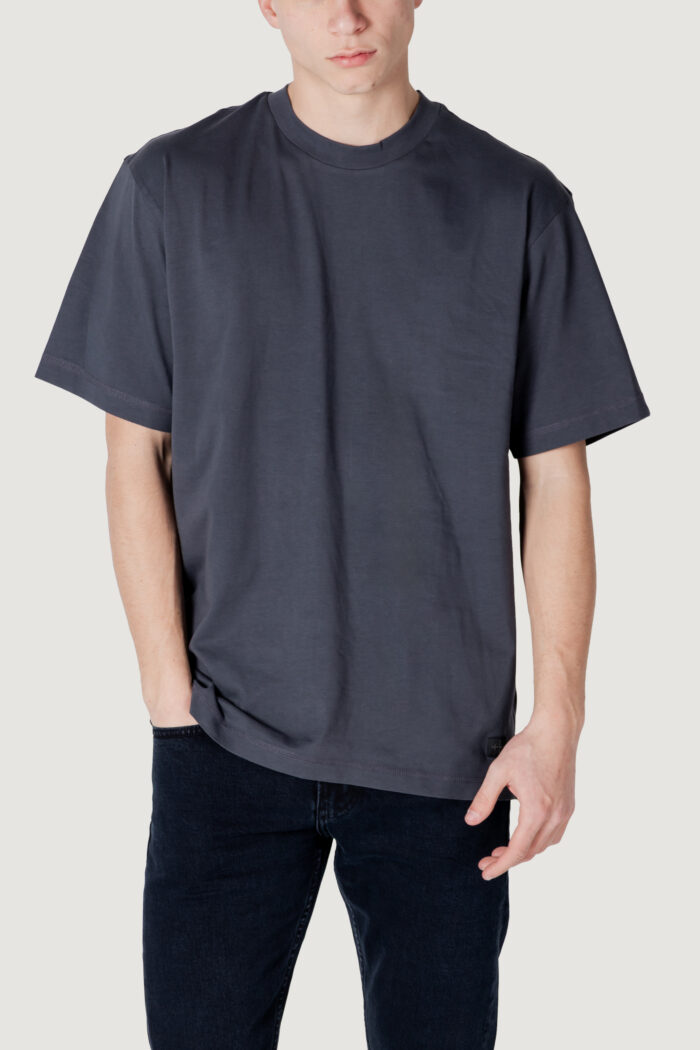 T-shirt Calvin Klein Jeans woven label relaxed Antracite