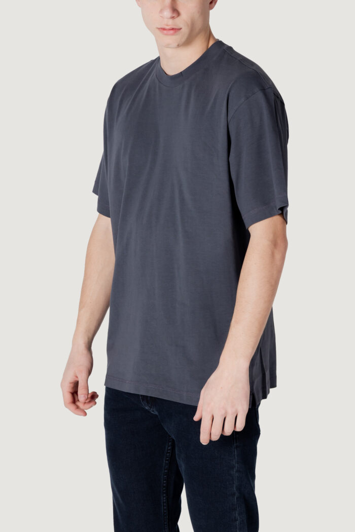 T-shirt Calvin Klein Jeans woven label relaxed Antracite