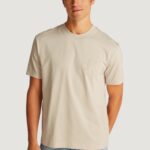 T-shirt Calvin Klein Jeans ck applique tee Beige - Foto 1
