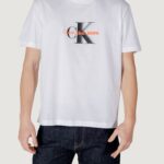 T-shirt Calvin Klein Jeans monologo shift tee Bianco - Foto 1