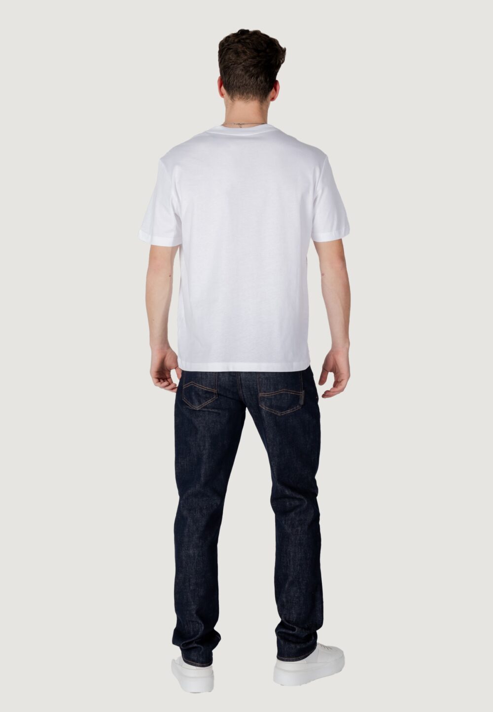 T-shirt Calvin Klein Jeans monologo shift tee Bianco - Foto 8