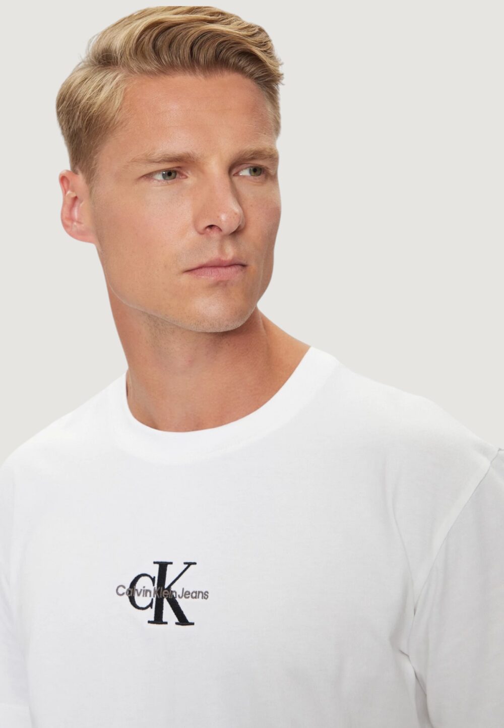 T-shirt Calvin Klein Jeans monologo tee Bianco - Foto 2