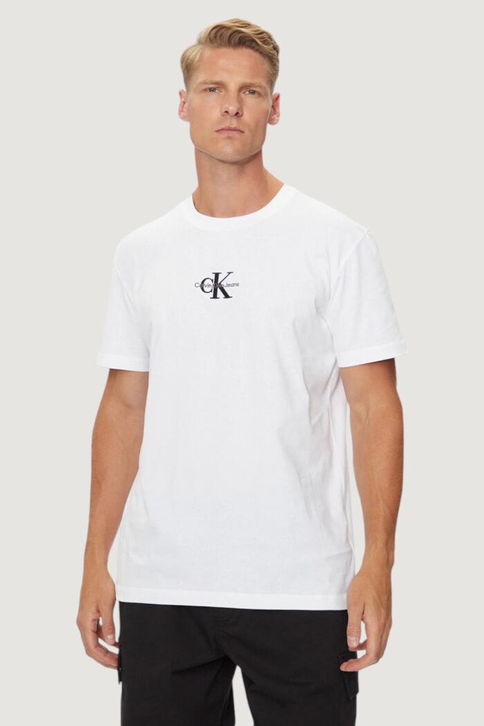 T-shirt Calvin Klein Jeans monologo tee Bianco