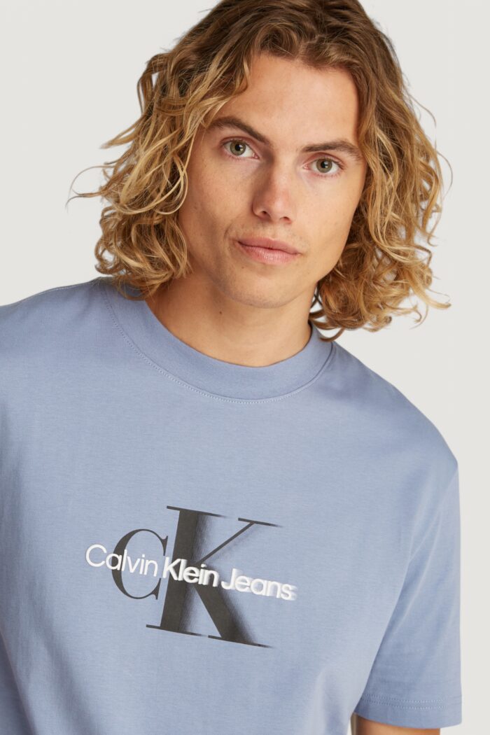 T-shirt Calvin Klein Jeans monologo shift tee Glicine