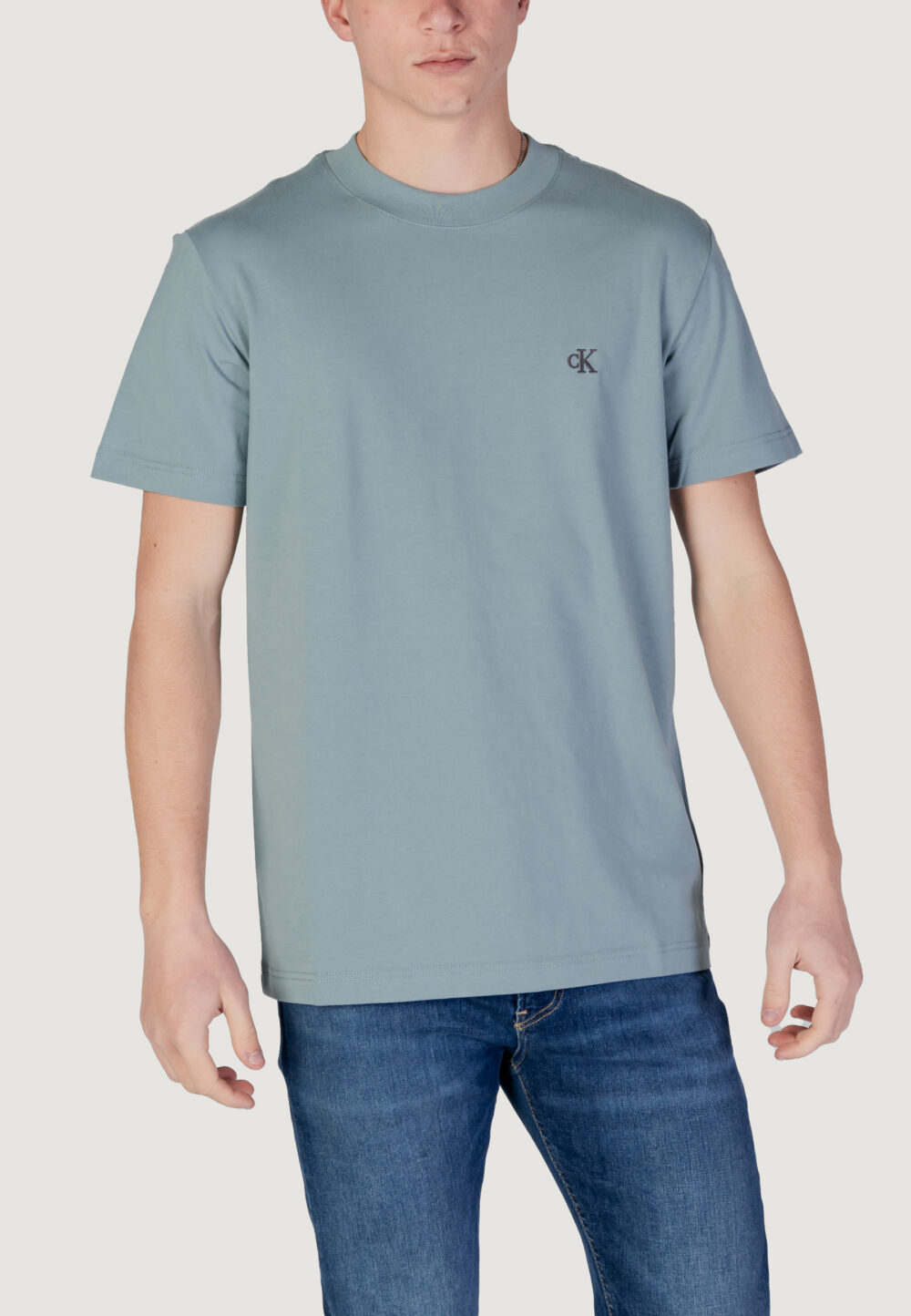 T-shirt Calvin Klein Jeans heavy regular tee Verde - Foto 1