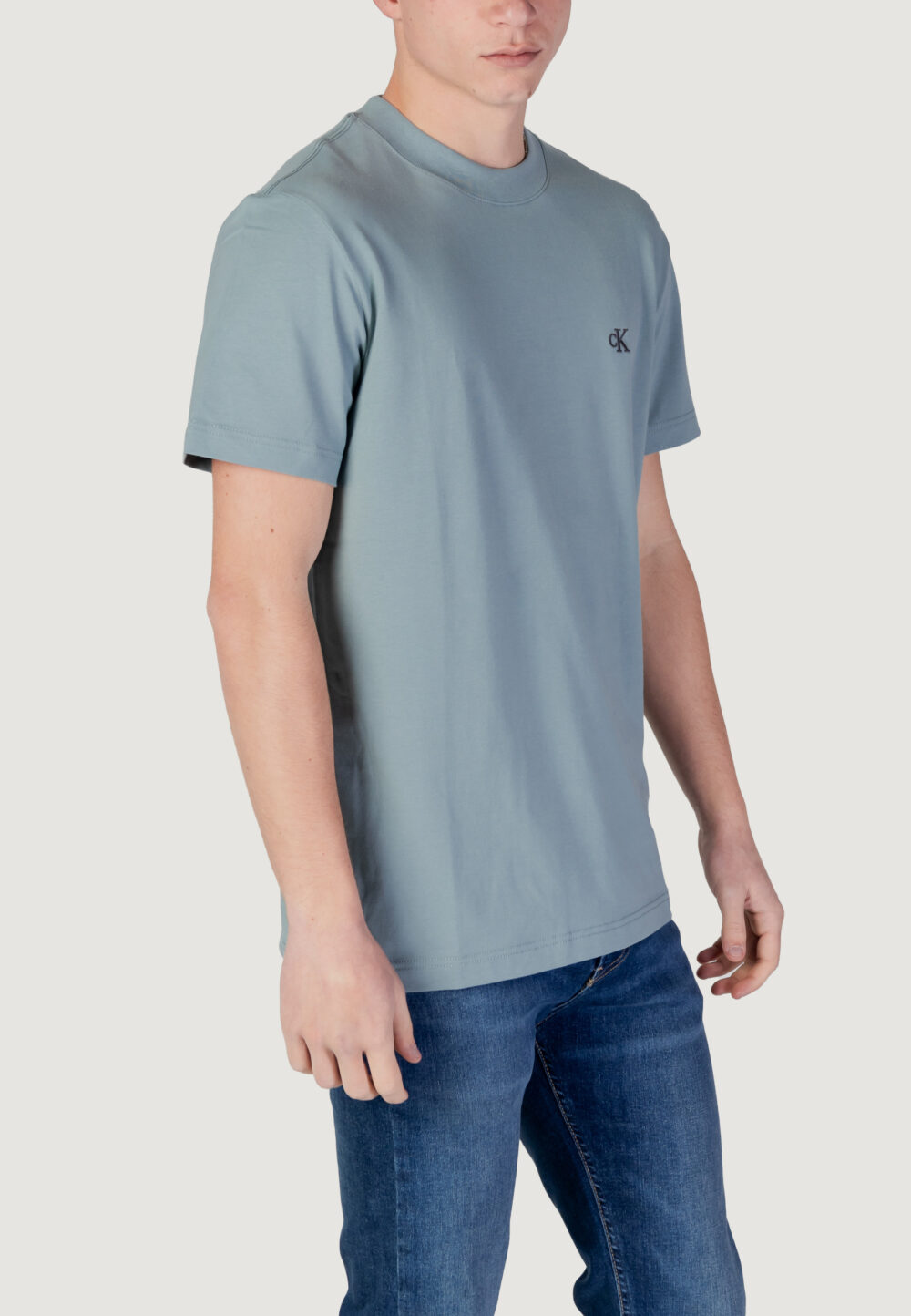 T-shirt Calvin Klein Jeans heavy regular tee Verde - Foto 3