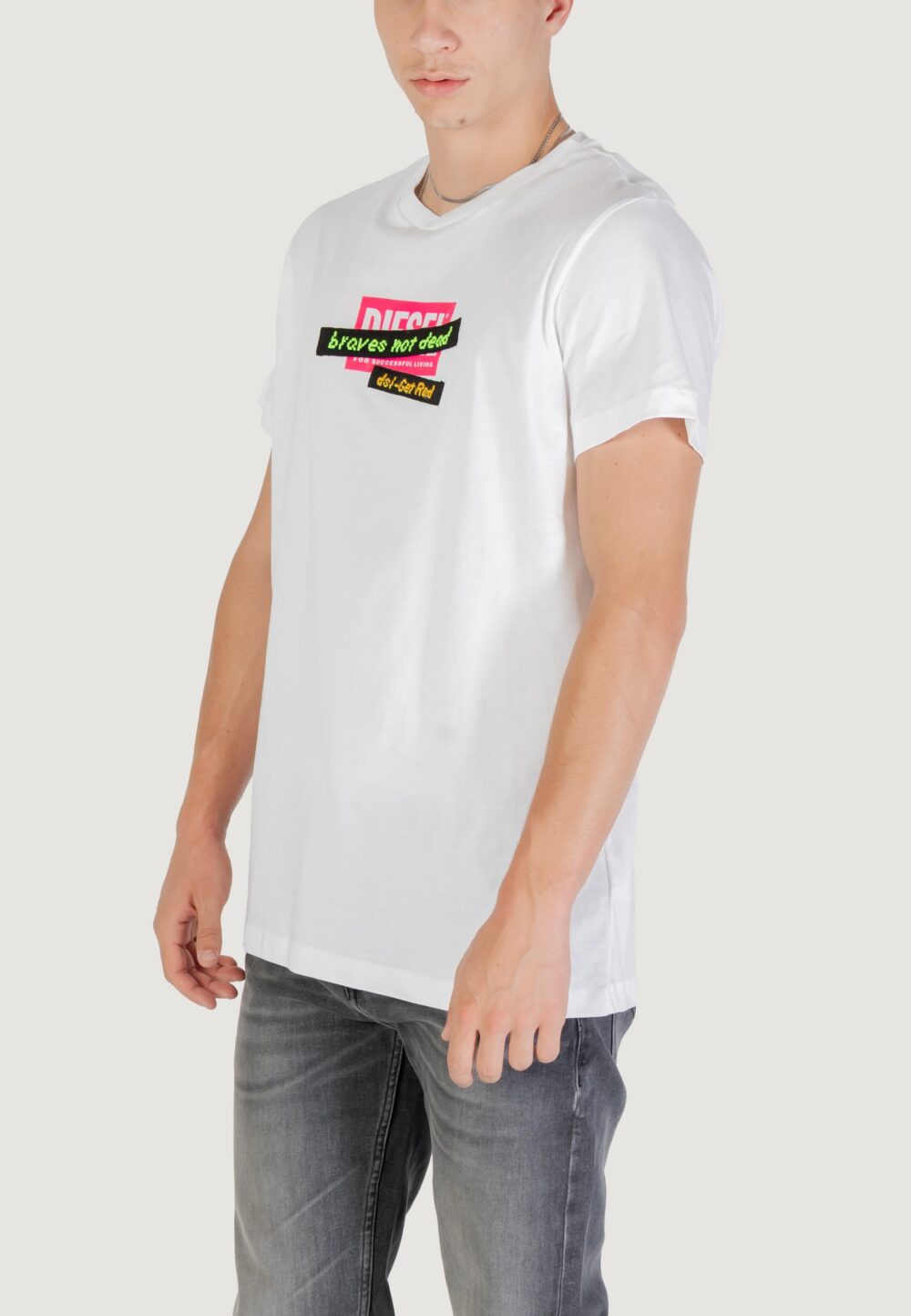 T-shirt Diesel Bianco - Foto 2