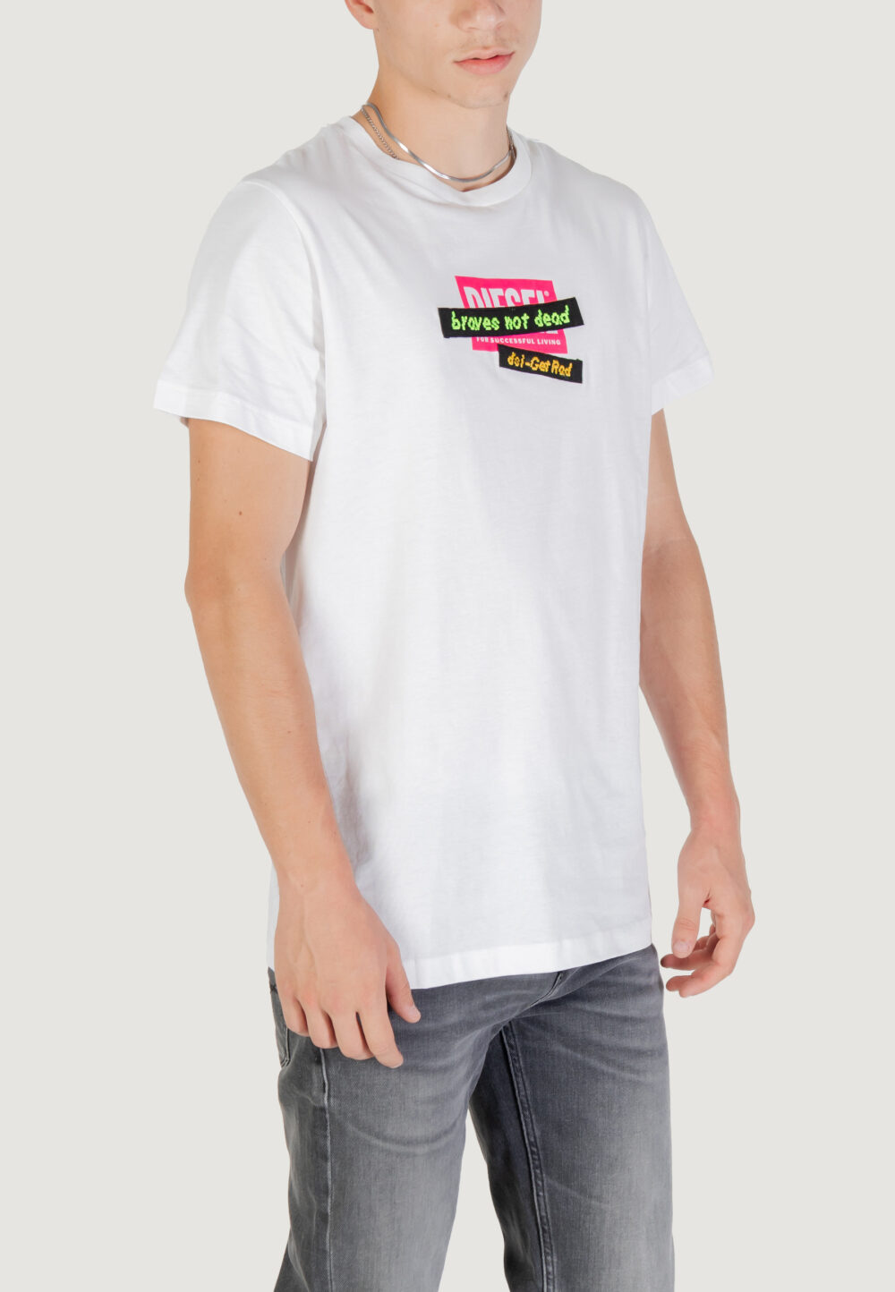 T-shirt Diesel Bianco - Foto 7