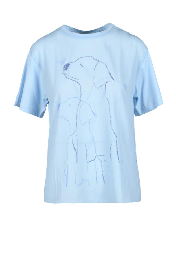 T-shirt Emporio Armani  Celeste