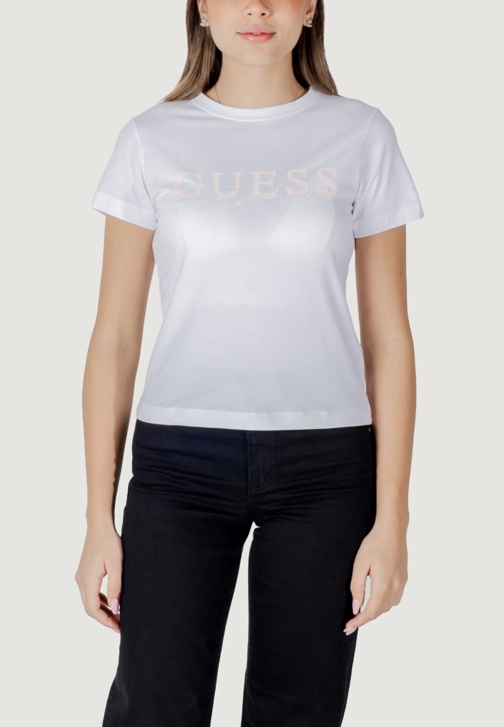 T-shirt Guess Active kamelie cn Bianco - Foto 1