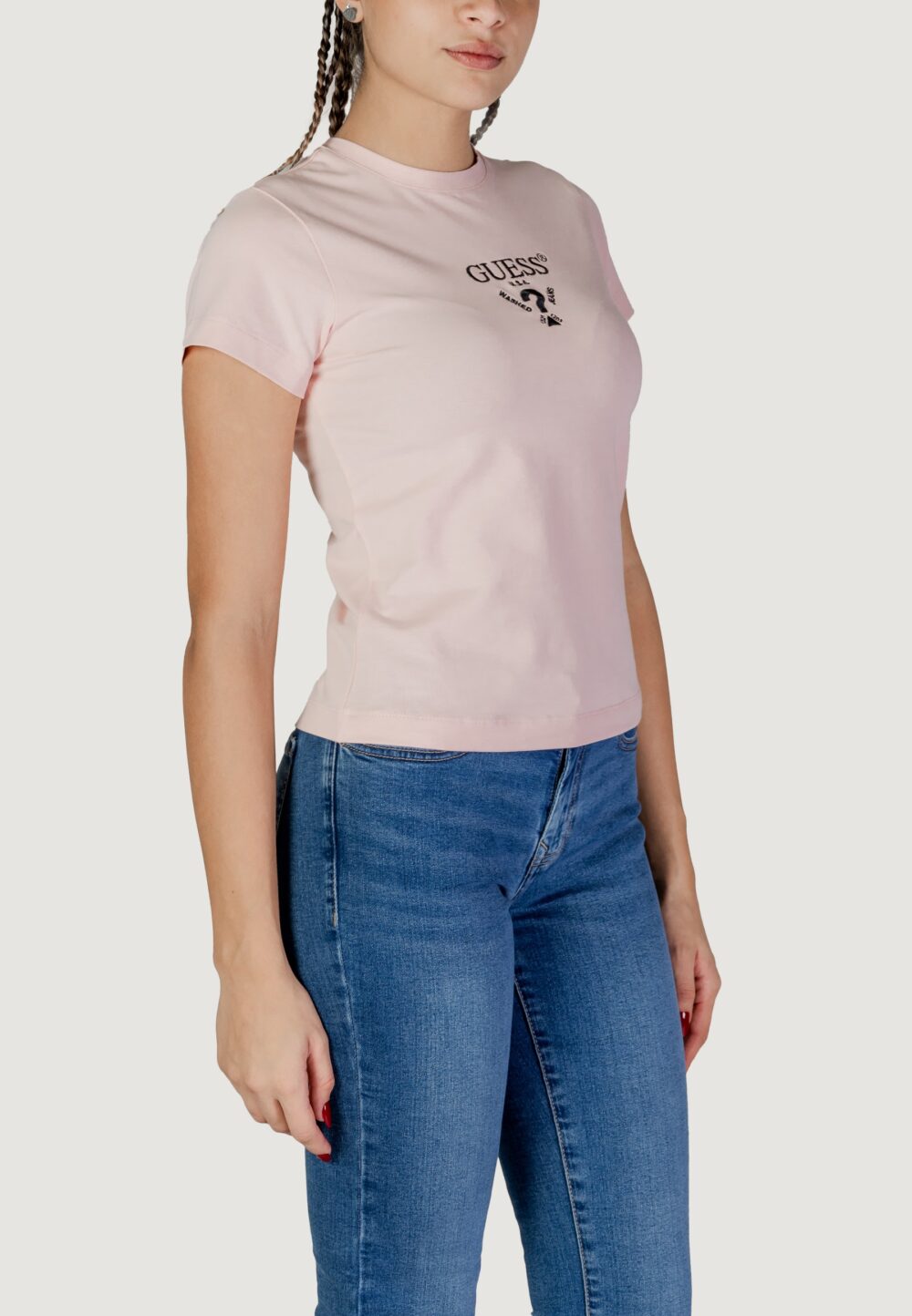 T-shirt Guess Active colette ss tee Rosa - Foto 3