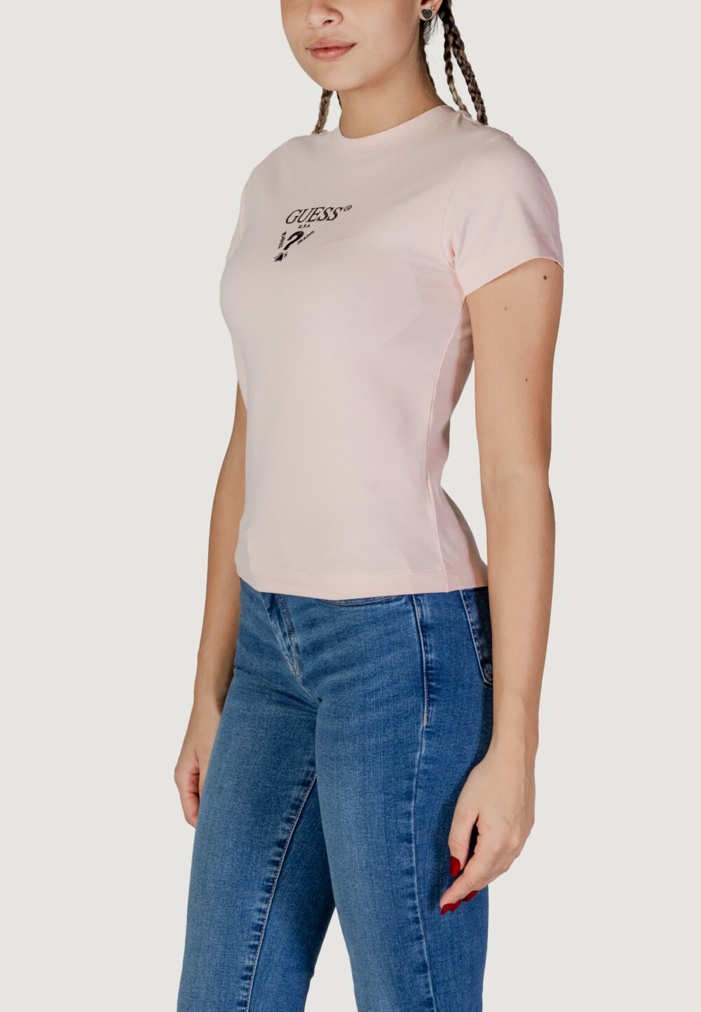 T-shirt Guess Active colette ss tee Rosa - Foto 4