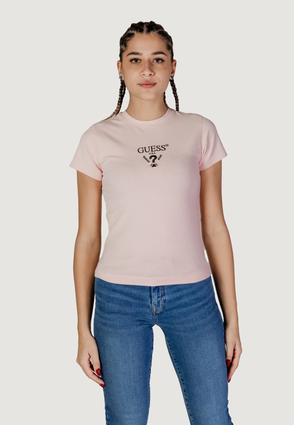 T-shirt Guess Active colette ss tee Rosa - Foto 6
