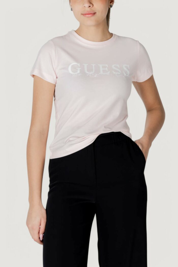 T-shirt Guess Active kamelie cn Rosa