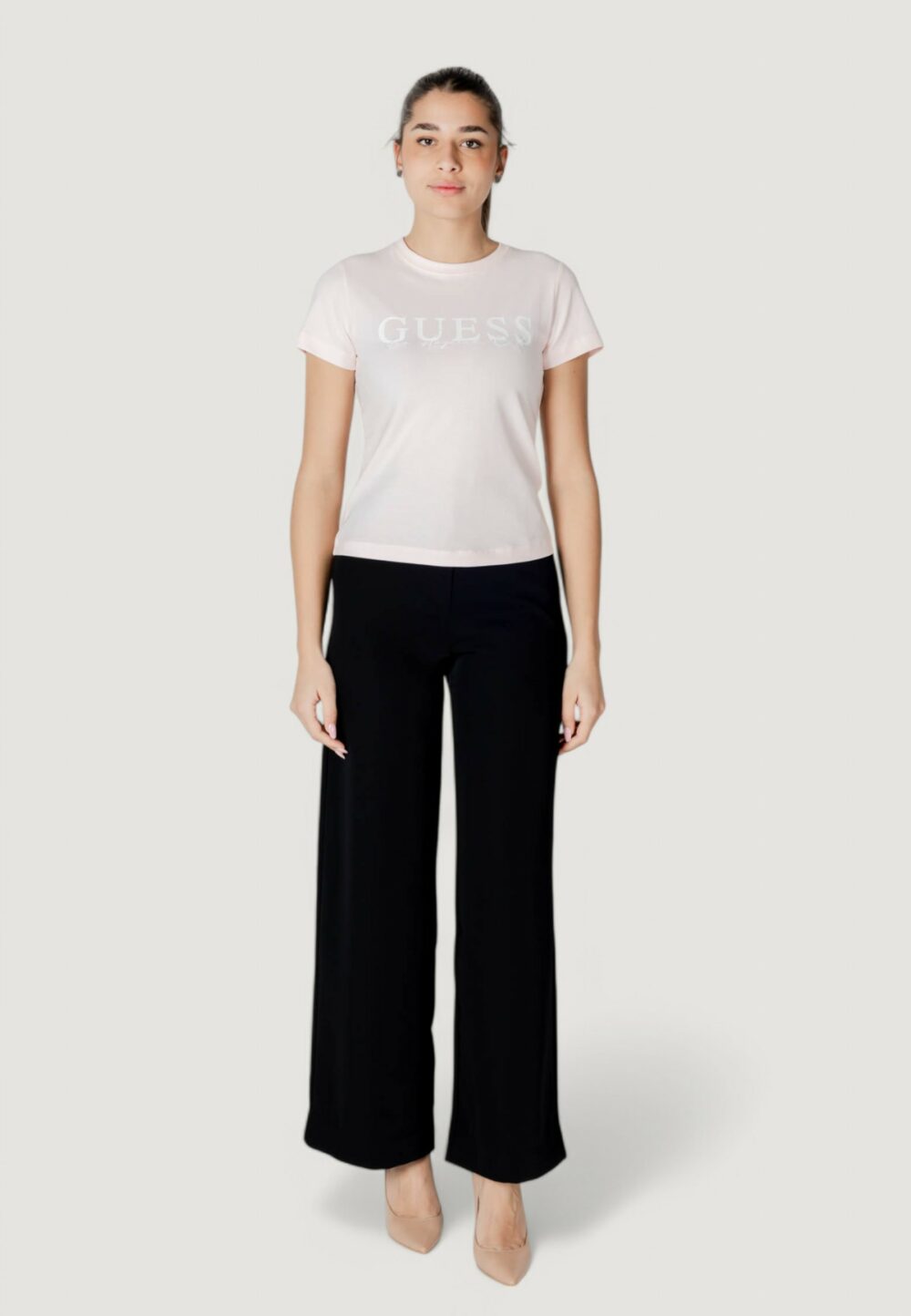 T-shirt Guess Active kamelie cn Rosa - Foto 2
