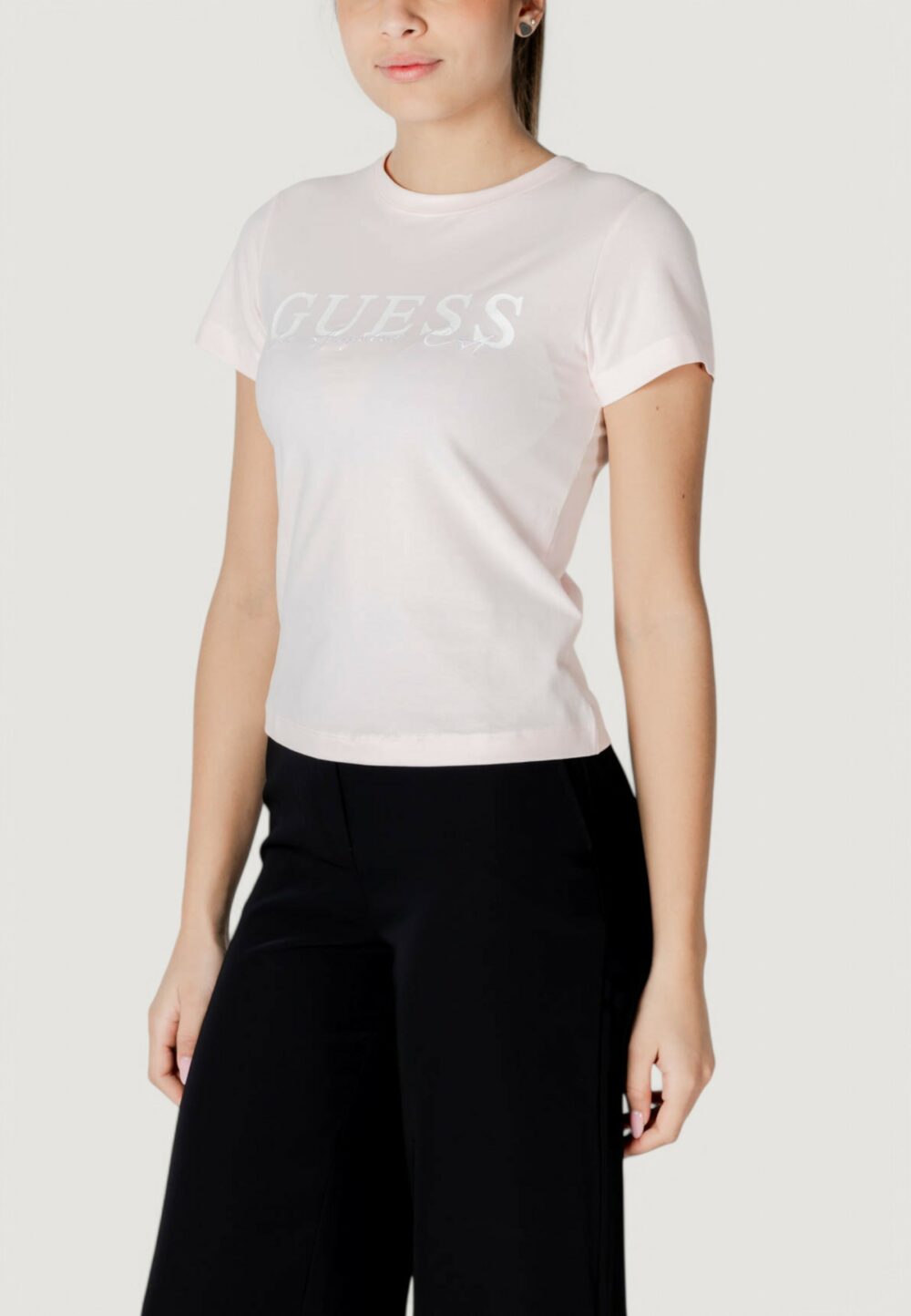 T-shirt Guess Active kamelie cn Rosa - Foto 5