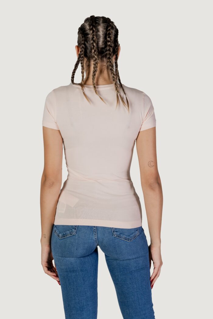 T-shirt Guess ss vn python triangle Rosa