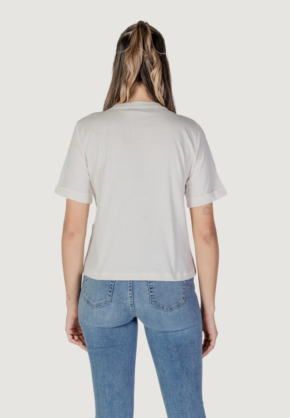 T-shirt Liu-Jo ecs moda m/c Latte - Foto 3