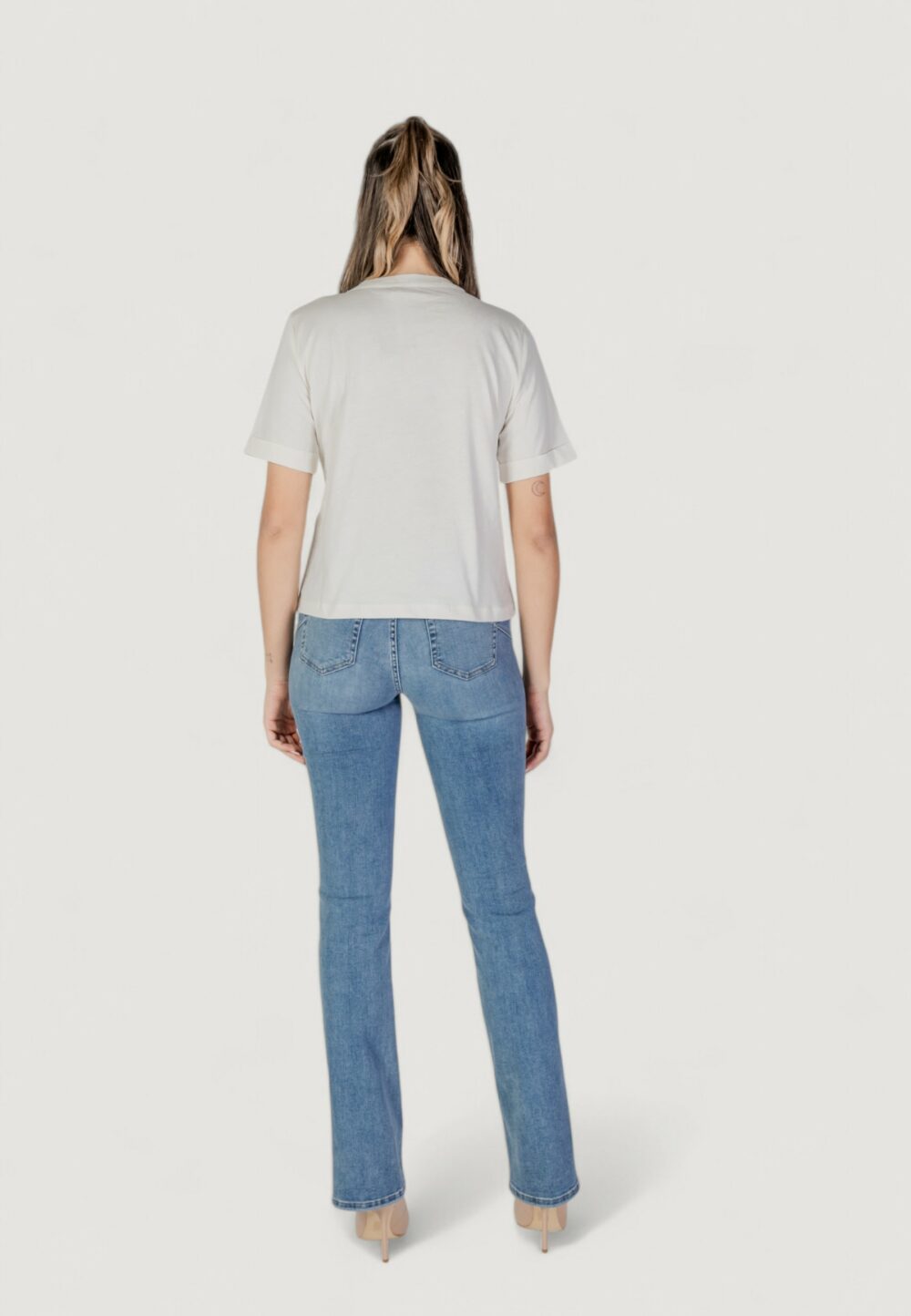 T-shirt Liu-Jo ecs moda m/c Latte - Foto 8