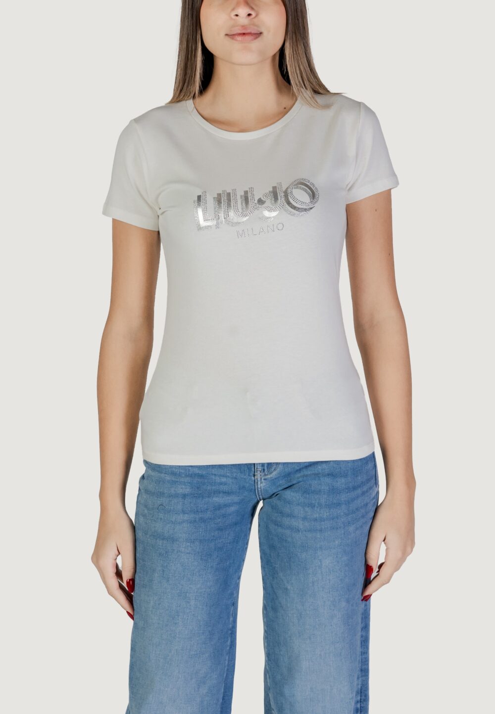 T-shirt Liu-Jo ecs moda m/c Latte - Foto 1