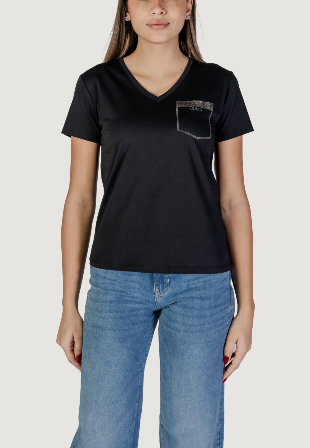 T-shirt Liu-Jo ecs moda m/c Nero - Foto 1