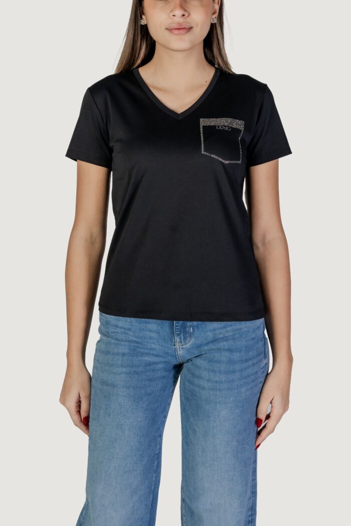 T-shirt Liu-Jo ecs moda m/c Nero