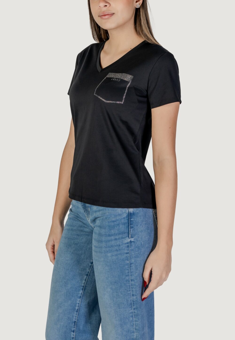 T-shirt Liu-Jo ecs moda m/c Nero - Foto 2