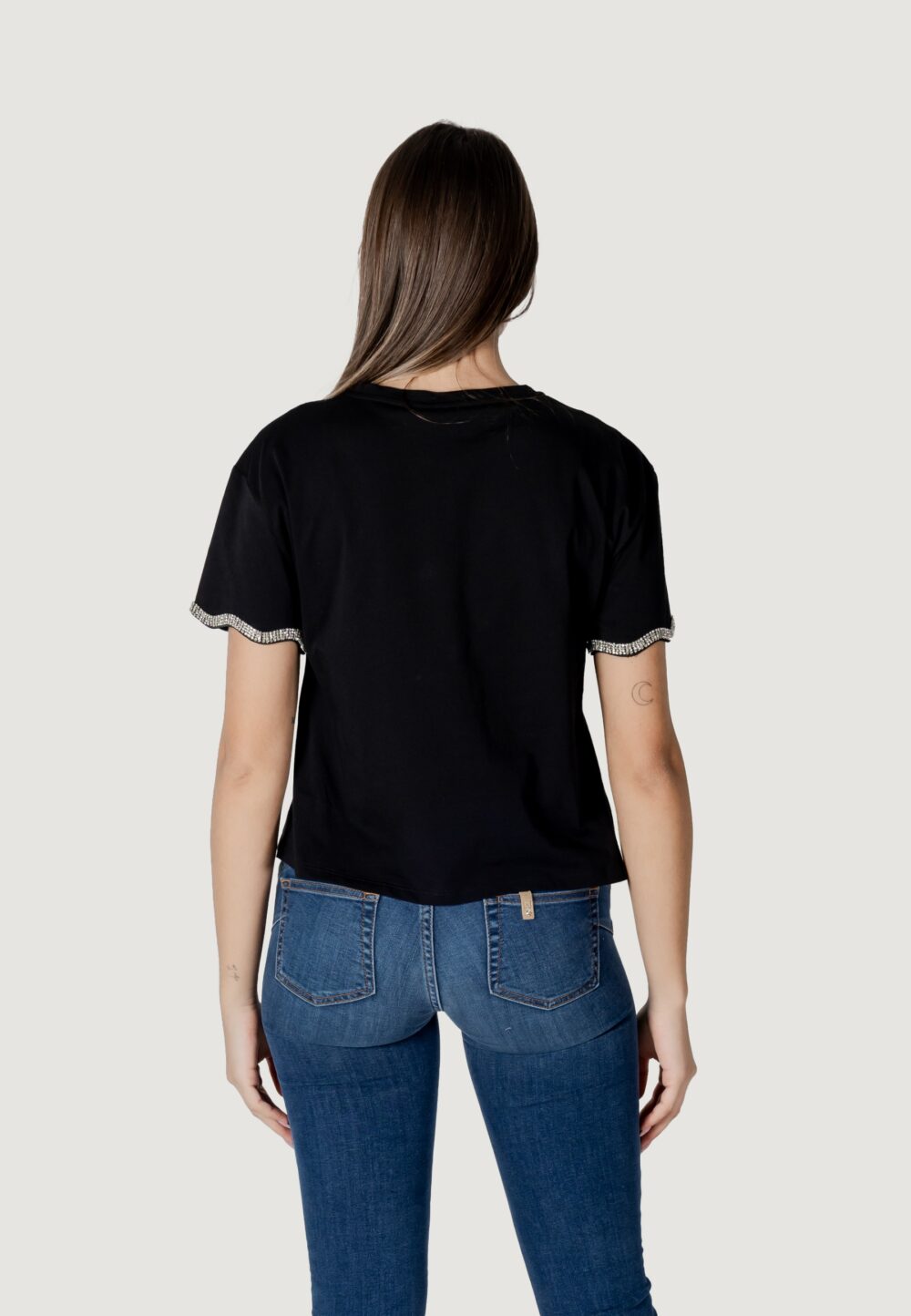 T-shirt Liu-Jo ecs moda m/c Nero - Foto 4