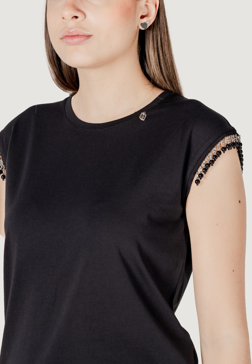 T-shirt Liu-Jo moda m/c Nero - Foto 2