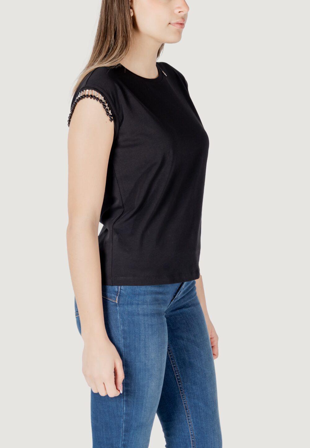 T-shirt Liu-Jo moda m/c Nero - Foto 3