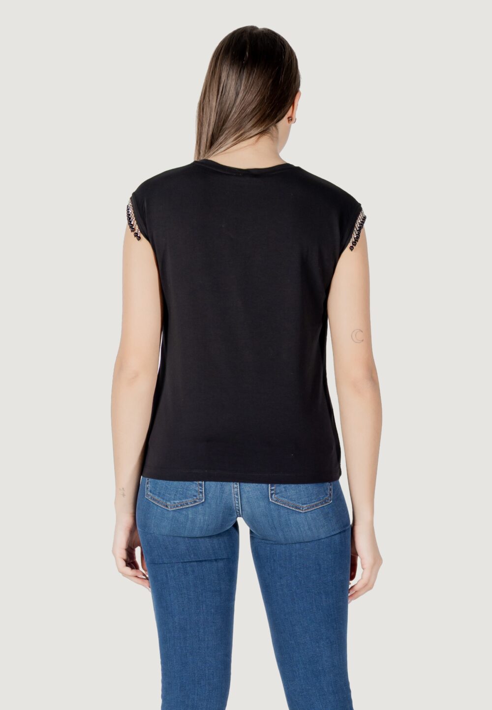 T-shirt Liu-Jo moda m/c Nero - Foto 5