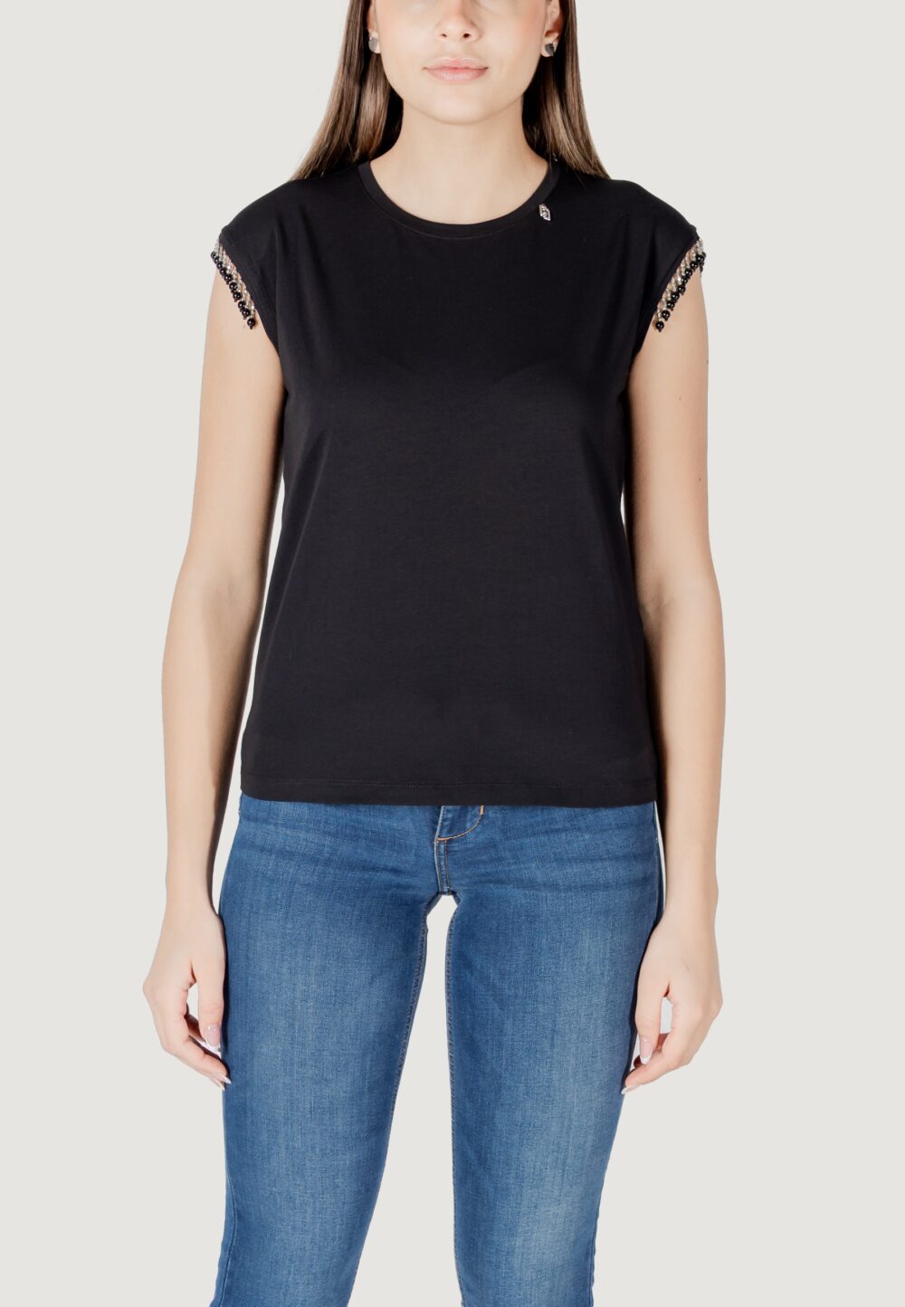 T-shirt Liu-Jo moda m/c Nero - Foto 6