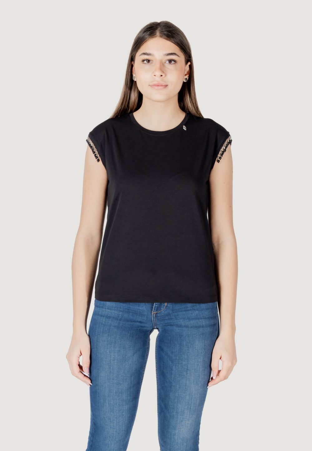 T-shirt Liu-Jo moda m/c Nero - Foto 7
