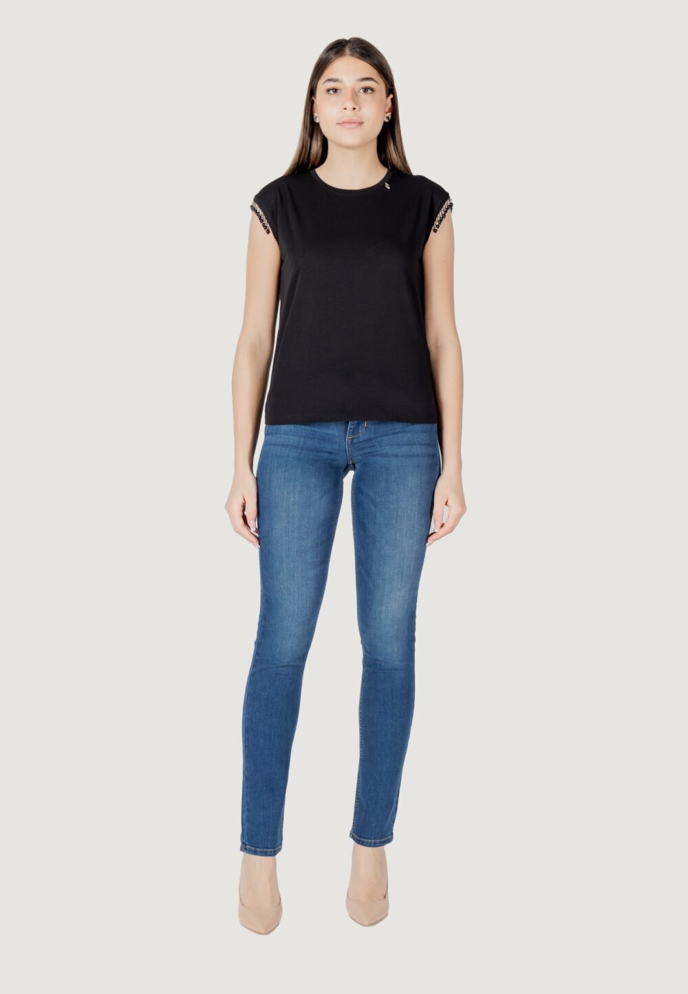 T-shirt Liu-Jo moda m/c Nero - Foto 8