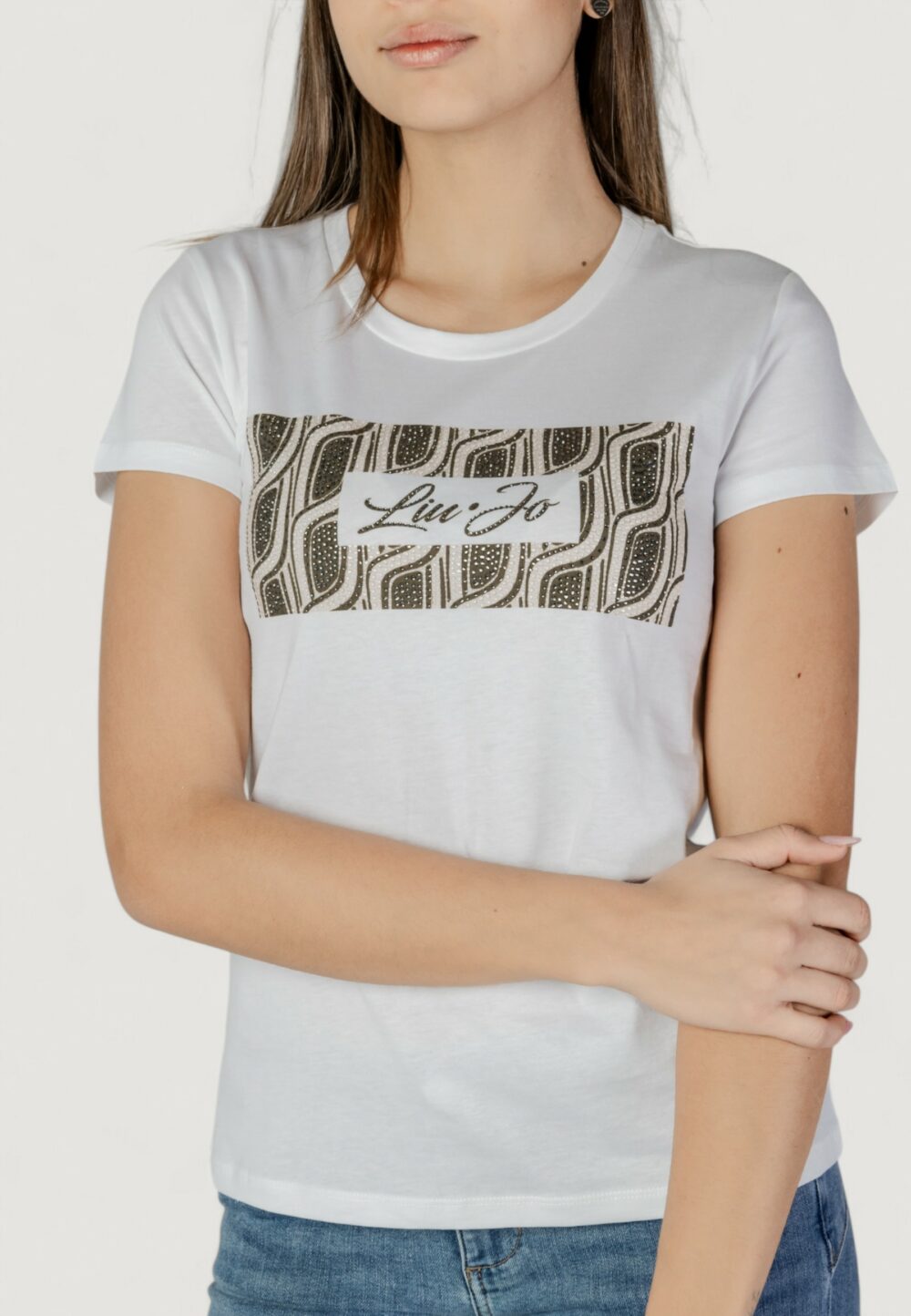 T-shirt Liu-Jo ecs moda m/c Verde Oliva - Foto 1