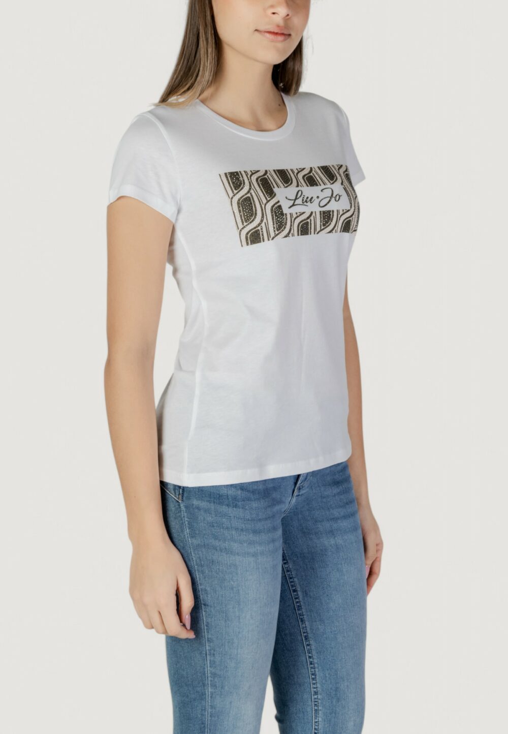T-shirt Liu-Jo ecs moda m/c Verde Oliva - Foto 4